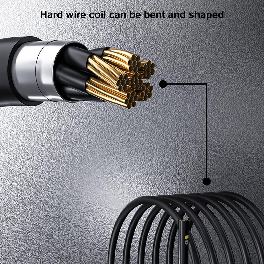 Endoscope Camera Dual Lens 5in IPS LCD Display 1080P Handheld Bending Borescope for Maintenance 5m / 16.4ft