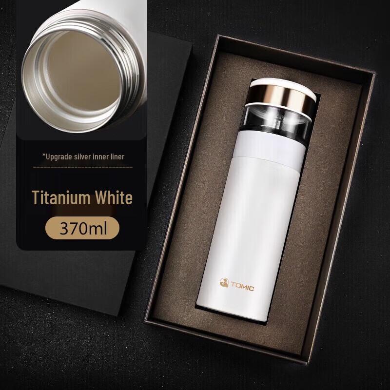 TOMIC Insulated Tea Infuser Bottle with Silver Liner