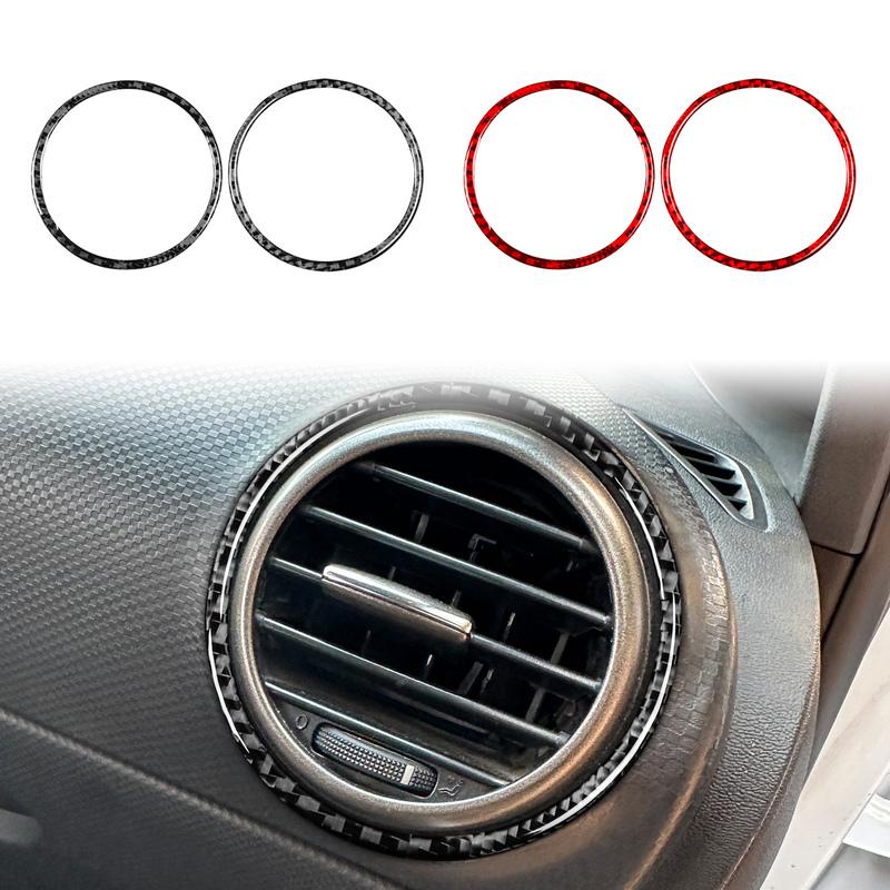 For SEAT Leon MK2 1P Cupra FR 2005—2012 Front Groove Sides Air Outlet Vent Panel / 3K Carbon Fiber+ Resin / 3mm Anti-Scratch