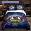 Set Biancheria da Letto Calcio Blackburn Rovers 3 Pezzi Morbido Copripiumino con Federe Set Decorazione Camera da Letto per la Casa