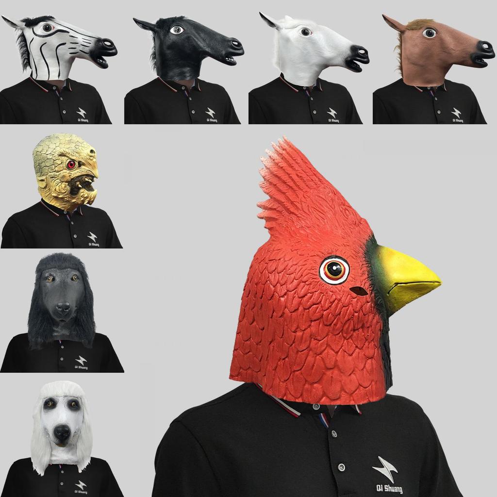 Creative Latex Animal Head Masks For Adults And Kids Perfect For Costume Events And Parties