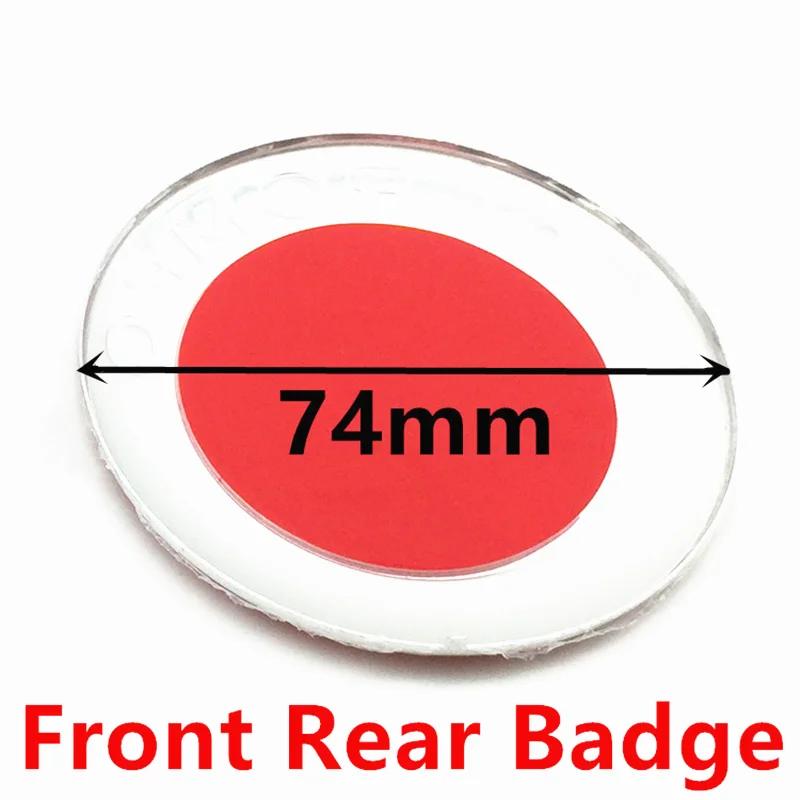 2 szt. 74 mm 3D Metalowa Naklejka Akcesoria do Stylizacji Samochodu Dla Alfa Romeo Maskownica Przednia Maski Samochodu Emblemat Środkowy Bagażnika Tylnego Odznaka Logo