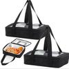 Food Insulated Carrier Stackable Portable Food Insulated Bag with Lid Handles for Hot Cold Food