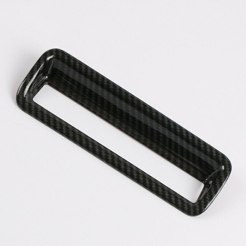 ABS Carbon Fiber Style Headlight Switch Button Cover For Toyota RAV4 2019~2023