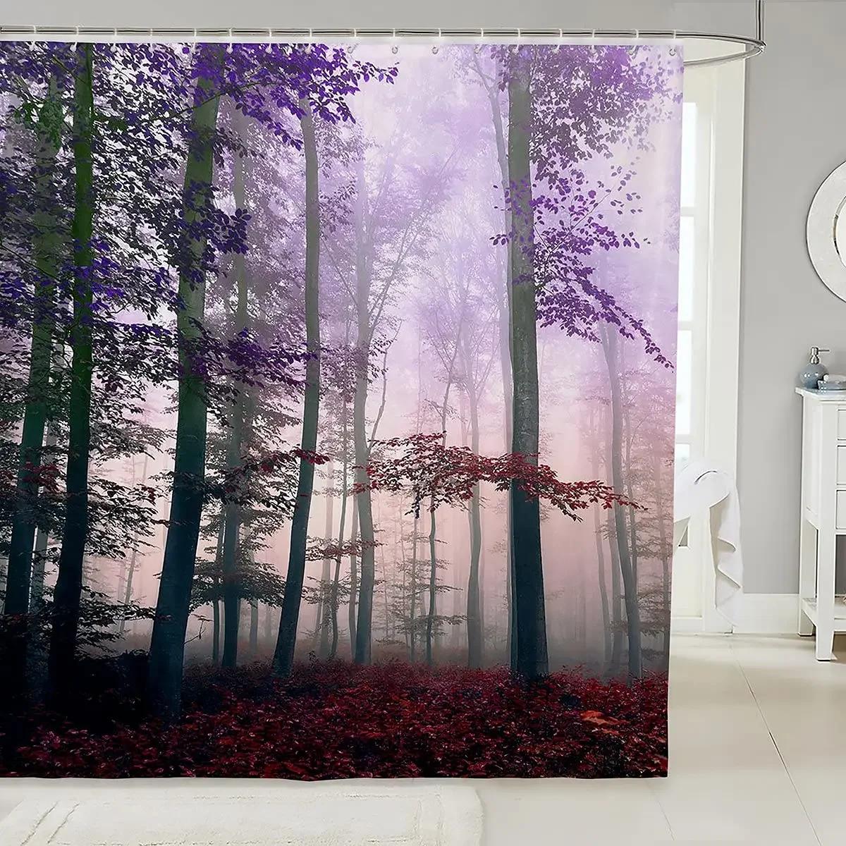 

Lavender Shower Curtain,Bridal Themed Classic Floral Wedding Design,Cloth Fabric Bathroom Curtains Set Bathtub Decor with Hooks W165xH180cm