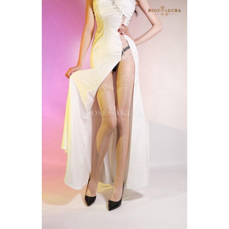 Sexy Lace Top Ultra-Thin Knee-High Stockings Silky Ol Ootd Fashion Legging Jk Lolita Cos Sex Fun Club Party Dance Women Fashion