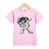 Children Summer Tops Astronaut Cartoon Fashion T-shirt Baby Boys Short Sleeves Shirt Clothing Shirt