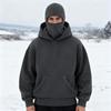 Hanorac Balaclava Unisex Pulover Hanorac cu Mască de Schi Cald Rezistent la Vânt Hanorac cu Buzunar Frontal pentru Alergare Sporturi în Aer Liber Stradă