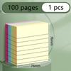 100/200 Pages of Horizontal Line Sticky Notes Paper Notebooks Large Student Office Sticky Notes Notebook Notes Article Summary