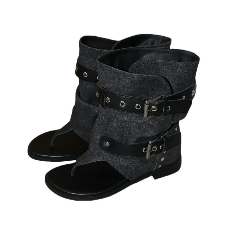 

Новые ботильоны в стиле ретро, женские ботинки с полыми заклепками на толстом каблуке, ботильоны с квадратным носком и высоким каблуком, женские ботинки-трубы для брюк 39 чёрный