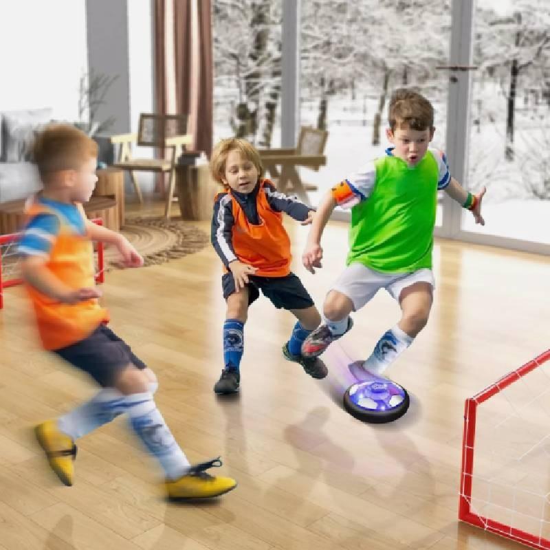 Indoor Games Floating Hover Soccer Ball Air Power With Lights Children Gift Toy