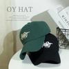 Versatile Hard-top Lettered Embroidered Baseball Cap With Sunscreen Breathable Deep-top Hip-hop Street Caps