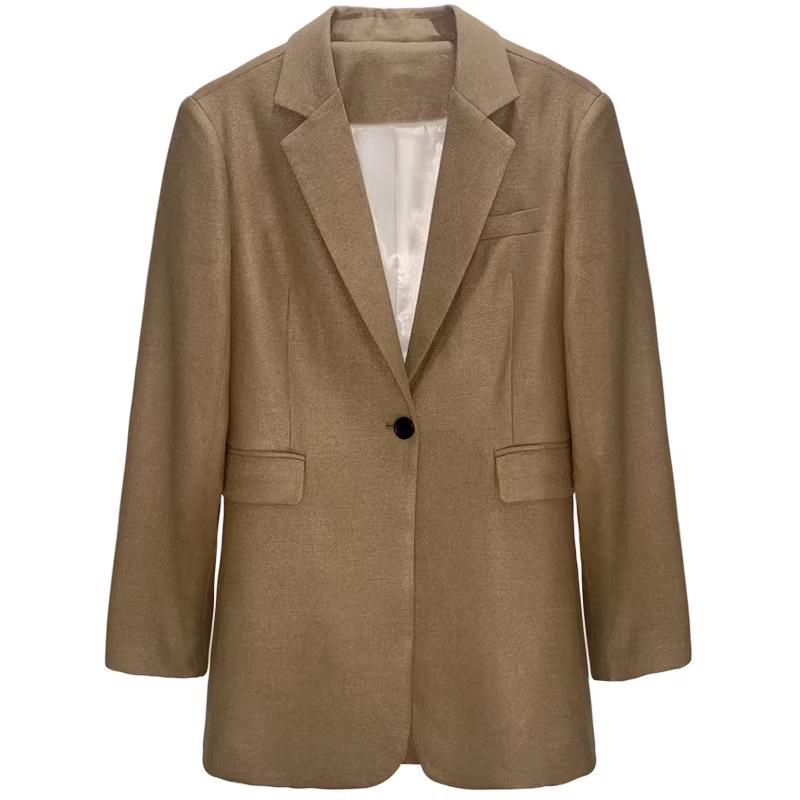 New Women's Slimming Woolen Suit Jacket - Autumn/Winter Fashion Collection