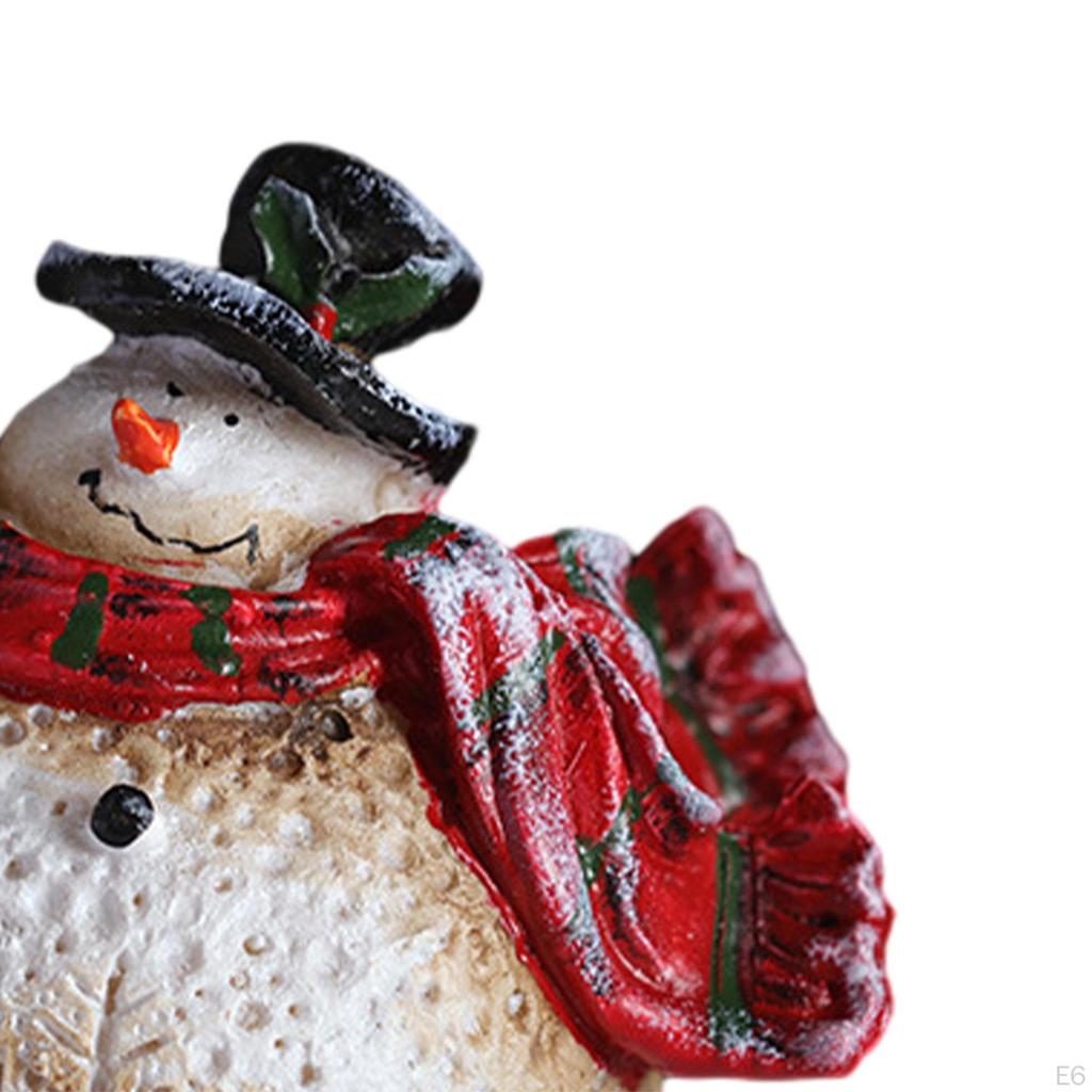 Christmas Figurines Table Statues Tabletop Xmas Sculpture for Winter Festival