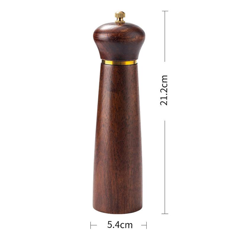 Wooden Pepper Mills Salt and Pepper Grinder 5/8 Inch Spice Pepper Grinder with Adjustable Ceramic Handheld Herb Seasoning Mills