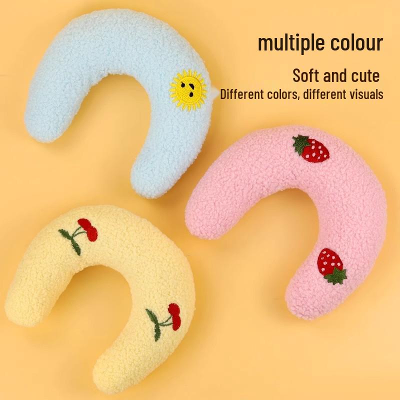 Kleine Katze U-förmiges Plüsch-Kuschel- und Schlafkissen