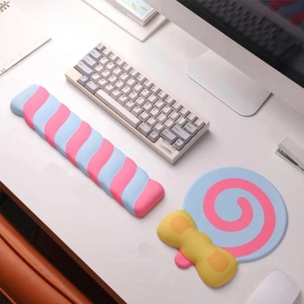 Slow Rebound Lollipop Wrist Mouse Pad Creative Keyboard Hand Cushion  Student