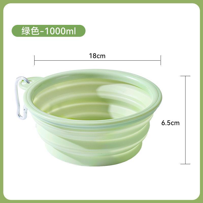 Macaron Folding Bowl For Dogs Going Out Portable Folding Bowl Pets Eating Bowl Outdoor Drinking Bowl Drinking Water