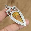 Anniversary Gift For Her Natural Picture Jasper Gemstone Pendant 925 Silver