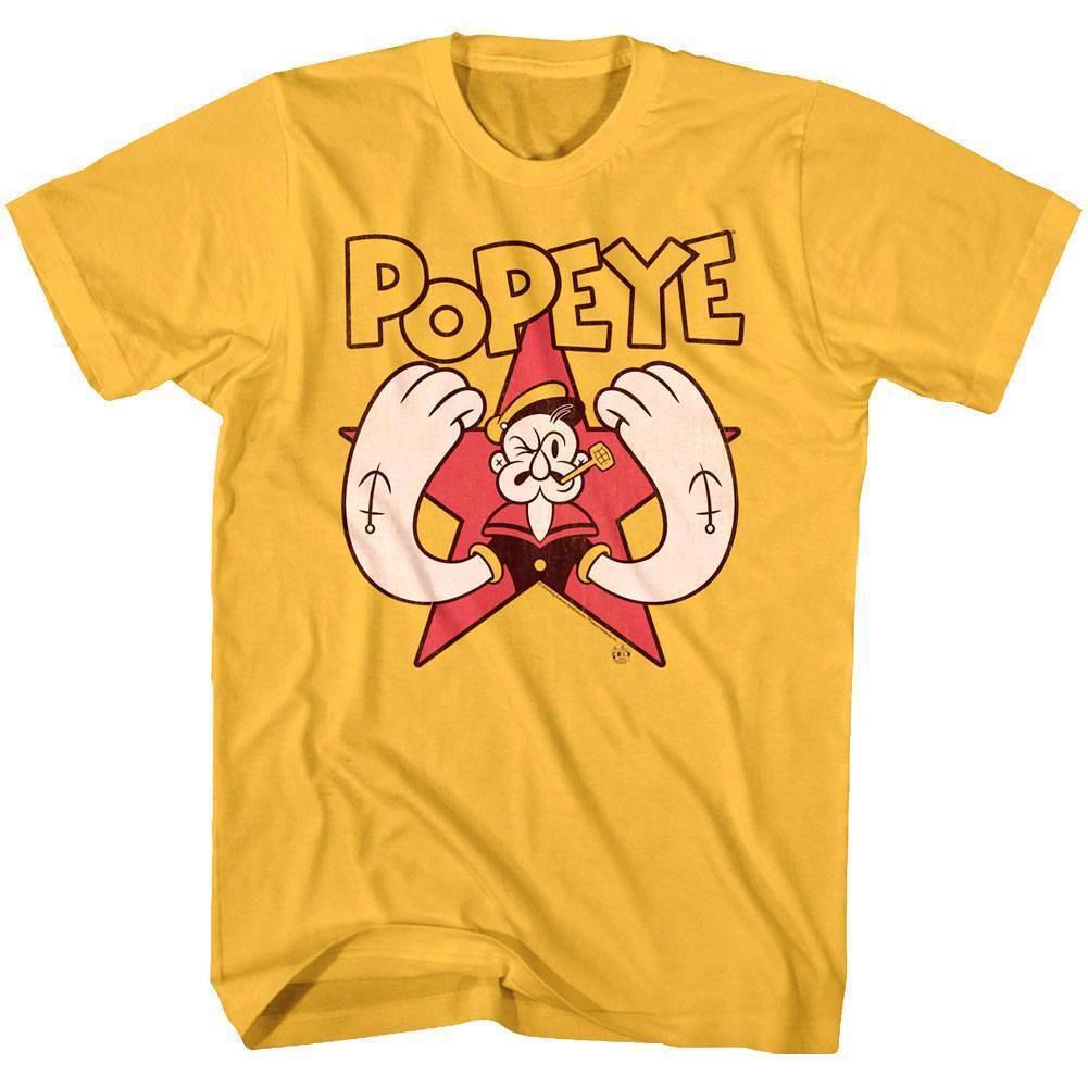 Popeye The Sailorman Raised Fists Men T Shirt XL