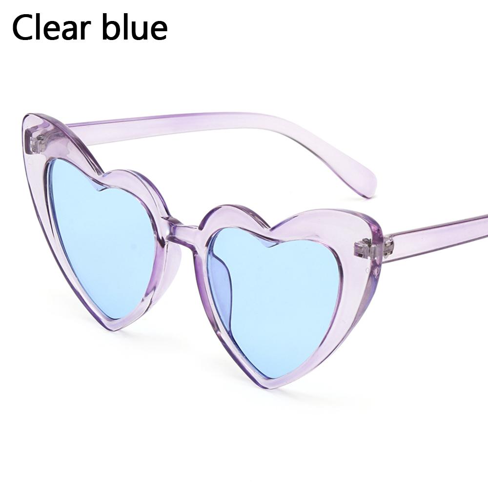 Fashion Heart-Shaped Sunglasses for Women Summer UV400 Sun Glasses Brand Design Love Heart Shades Trendy Street Snap Eyewear