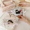 Korean Idol Balletcore Photocard Holder Ribbon DIY PU Photocard Holder ID Card Cover Korean Style Bus Card Holder Student