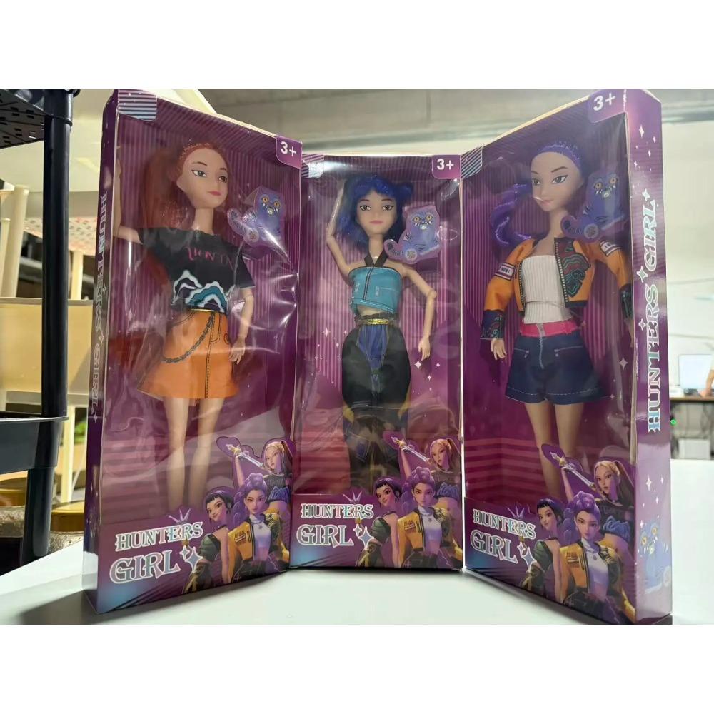 anime K Pop Demon Hunters Group of Witch Hunters High Appearance Glue Doll Girl Heart Decorative Doll Holiday Gifts