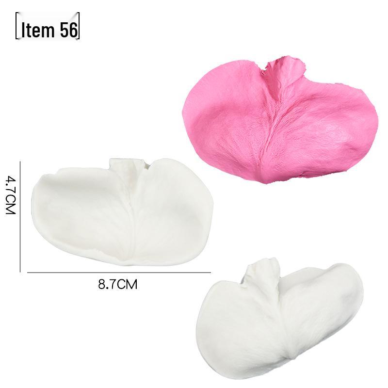 Blütenblatt Silikon Fondant Form Set - Lebensmittelqualität für Baum- und Blumenprägung.