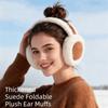 Folding Suede Earmuffs Solid Color Ear Muffs Fashion Foldable Ear Cover  Men
