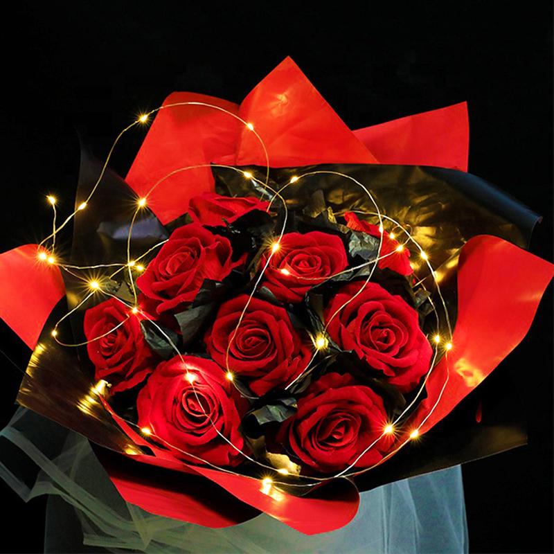 Garland Led Fairy Light String Light Battery Powered Flashing Light Christmas Wedding Party Festival Gift Box Decoration Lamps