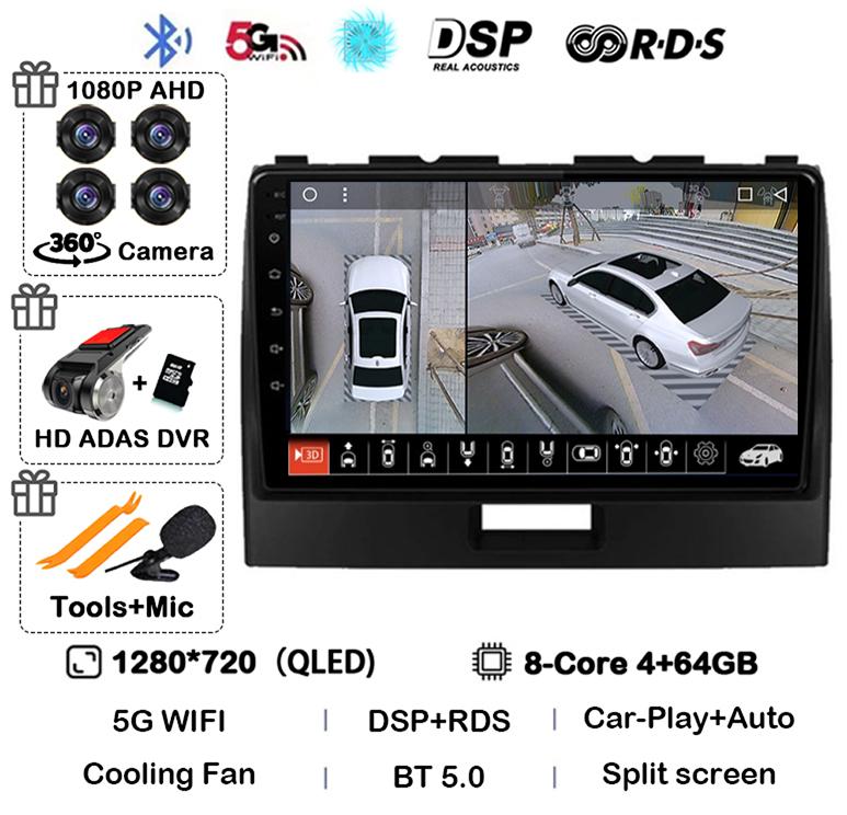 Android 14 Carplay For Suzuki Wagon R 2010 2011 2012 2013 2014 2015 2016 2017 2018 Car Radio Multimedia Video Player GPS Stereo