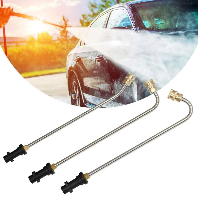 Pressure Washer Gutter Cleaner Attachment, Stainless Steel Angled Extension Wand Replacement for Karcher K2 K3 K4 K5 K6 K7,