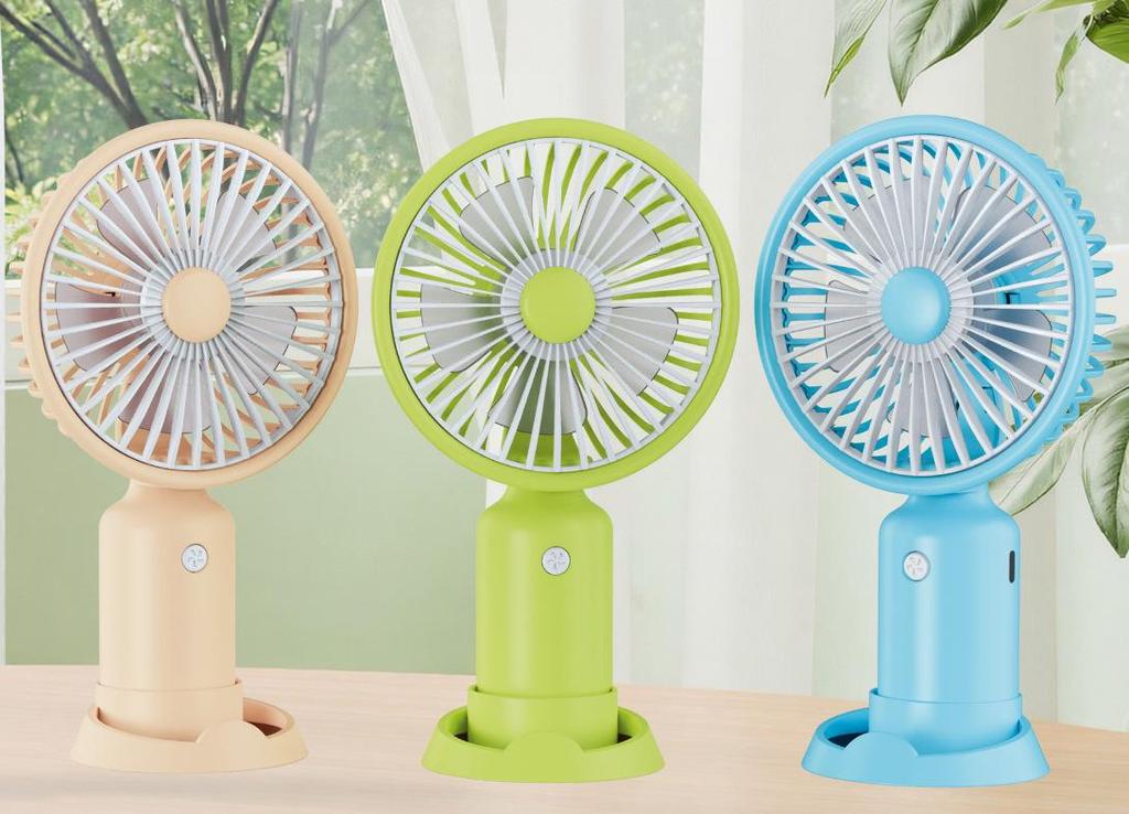 Portable USB Rechargeable Mini Fan: Three-Speed Summer Desktop or Handheld Fan for Students and Children
