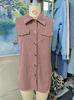 European Style Fall and Winter Solid Color Button Vest Tank Jacket Women