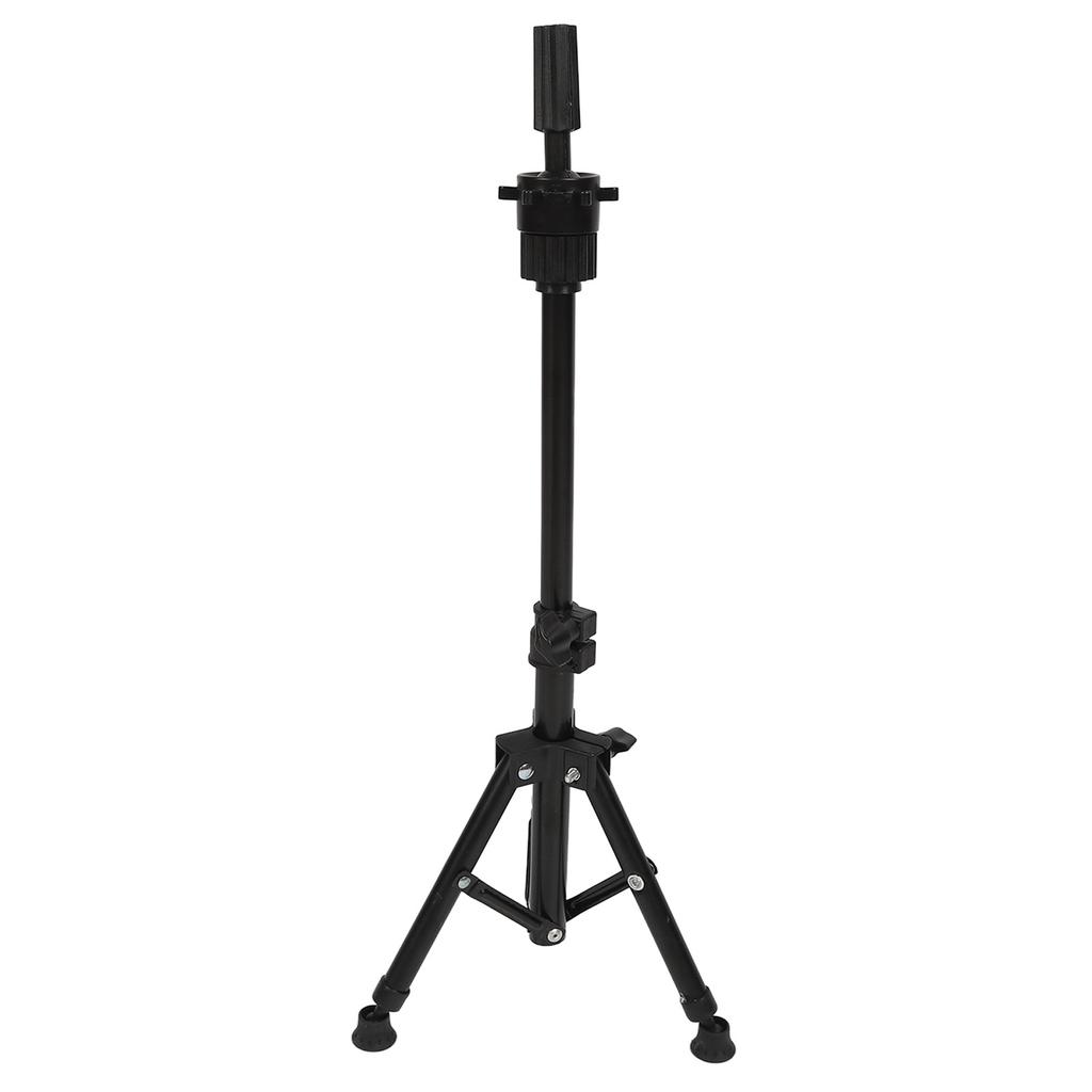 Mannequin Head Stand Aluminium Alloy Adjustable Strong Light Portable Wig Stand Tripod for Hairdressing Training