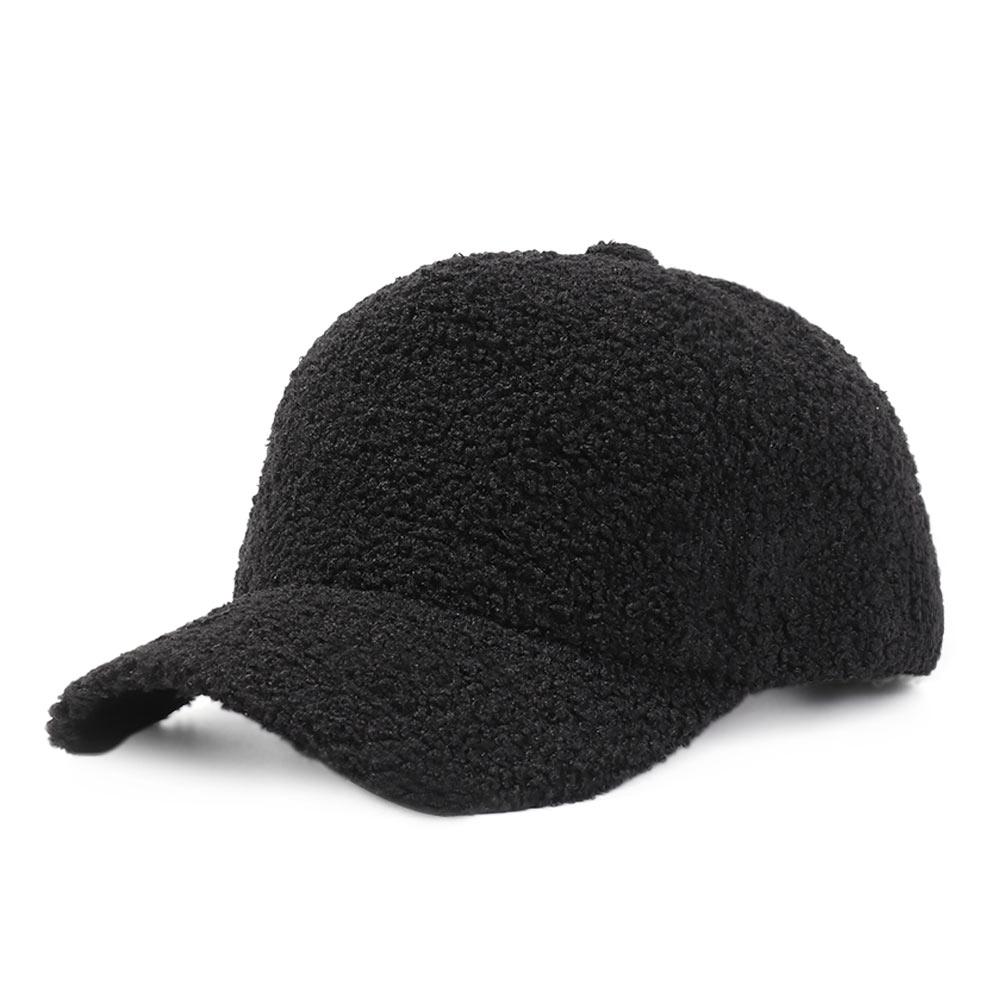 Women Men Sports Thicken Warm Baseball Cap Wool Peaked Hat Hip Hop Cap