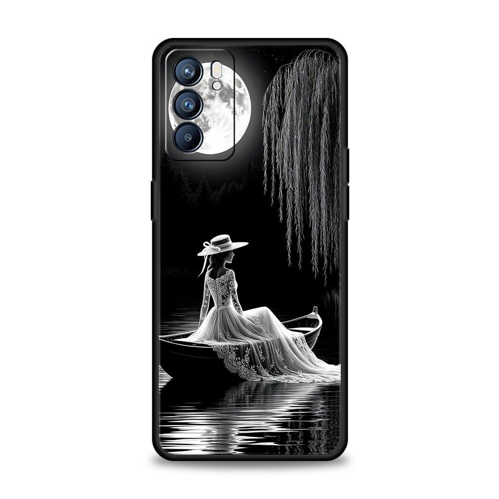 

Милый чехол-сумка для телефона с белой одеждой для Oppo Reno 13 12 11 10 7 F Find X5 X6 A98 A80 A79 A78 A57 A54 A31 A17 Pro 5G Мягкий ТПУ чехол Oppo Reno8