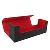 Card Storage Box Multipurpose PU Leather Large Capacity Magnetic Closure Card Deck Case for 400 Cards and Above Black
