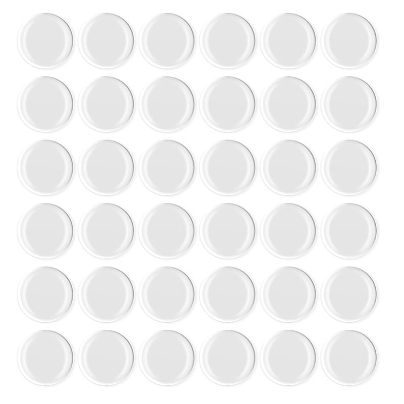 36pcs Cabinet Bumpers Clear Adhesive Bumpers Self Stick SoftSilicone Pads Glass Table Top Pads Furniture Bumpers Nonslip Pads