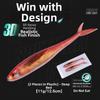 3D Design Soft Fishing Lure 11g Weight Scissor Tail Bait Live Painting Fishing Lure  Sea Fishing