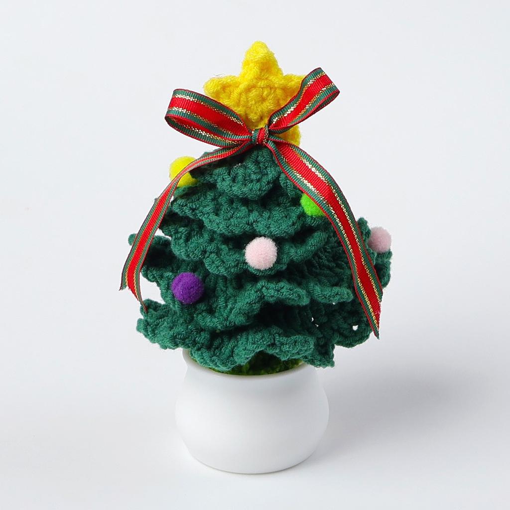 Hand-Knitted Wool Fake Flowers Set: Sunflower, Carnation, Tulip - Desktop Decor, Teacher/Student Gift, Everlasting Bouquet