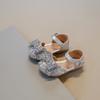 Spring/Summer New Korean Edition Girls' Half Sandals, Baby Girls' Bow Princess Shoes, Girls' Sparkling Dance Performance