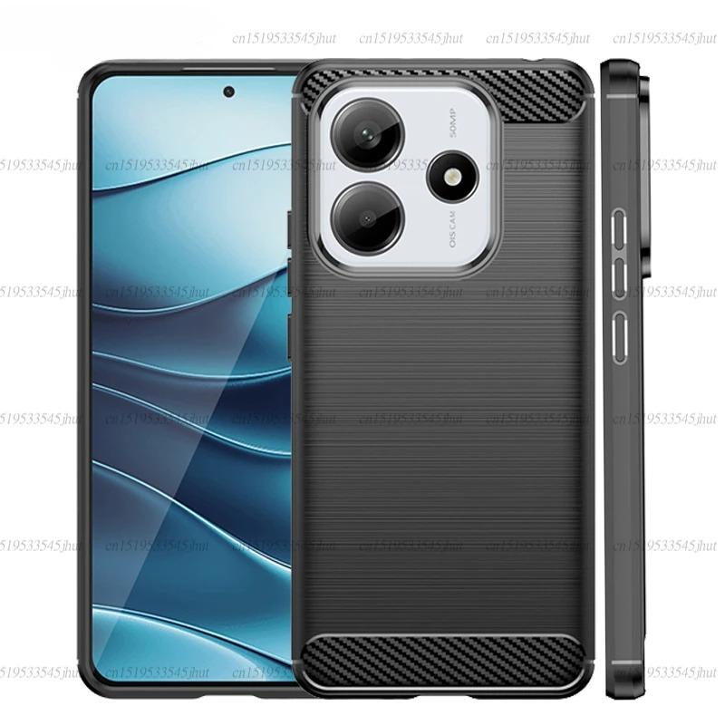 Soft TPU Funda For Redmi Note 14 SE Shockproof Silicone Carbon Fiber Cover Redmi Note 14 SE Phone Case For Redmi Note 14 SE Case