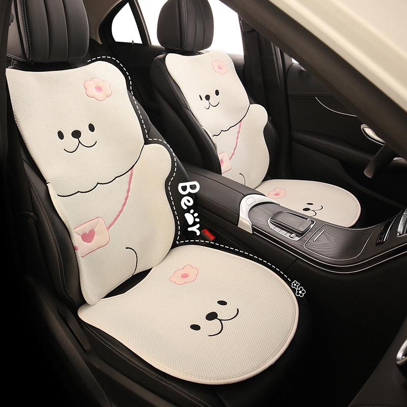 Süßes Cartoon-Bären-Autositzkissen & Universeller Rucksack für BYD Seal 05