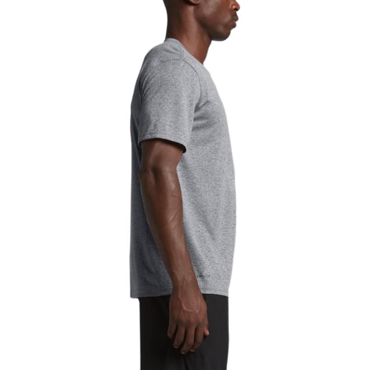 New Nike Dri Fit T Shirt Men's Gray 718834-091