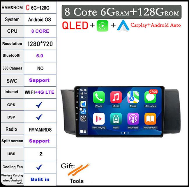 9 Inch LHD DSP Android 14 For Subaru BRZ 2012 - 2016 Car Carplay Stereo Wifi Navigation Player Autoradio Radio GPS Multimedia