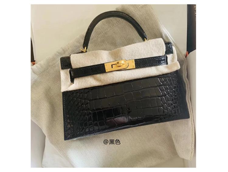 2025 New women's bag palm pattern second generation KellI bag cowhide mini Kelli bag shoulder bag crossbody handbag