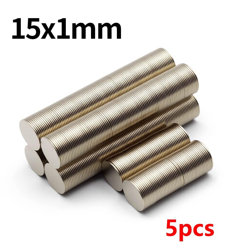 15x1mm Super Strong Neodymium Magnet N35 NdfeB Permanent Magnetic imanes Round Powerful Magnets Refrigerator Magnet