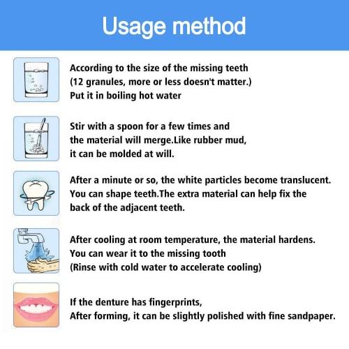 Tooth Repair Kit, Filling Repair Kit Dental, 30ml Dental Adhesive for Tooth Repair, Tooth Replacement Kit for Missing Teeth Broken Tooth Filler (3+1pc