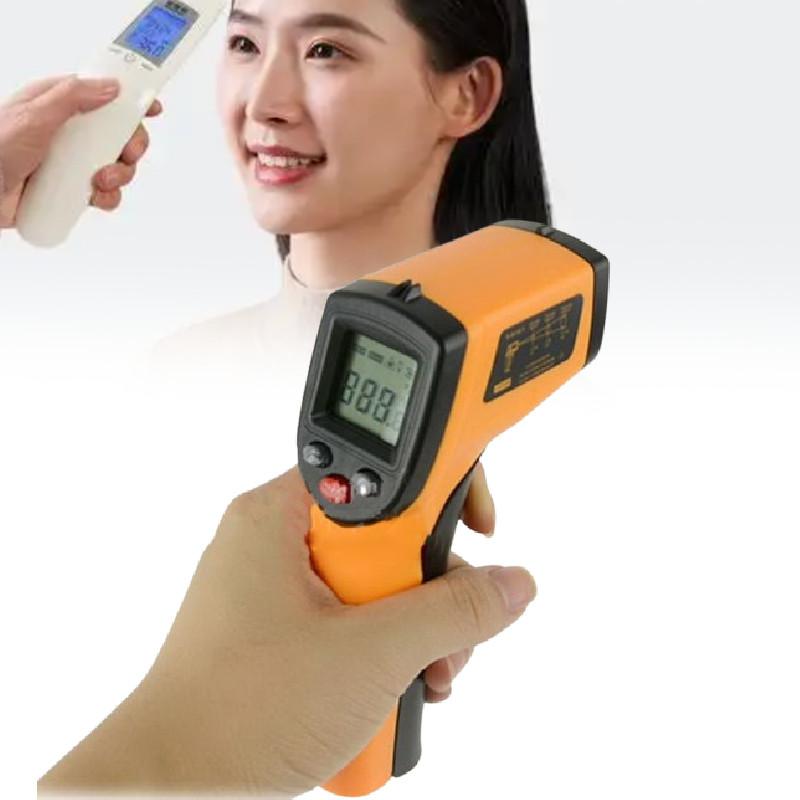 Lcd Contact Non Ir Laser Infrared Digital Temperature Thermometer Tools Gun